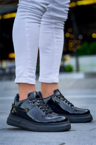 KB-X20 Kuback Kömür Rugan  Günlük Erkek Ayakkabı