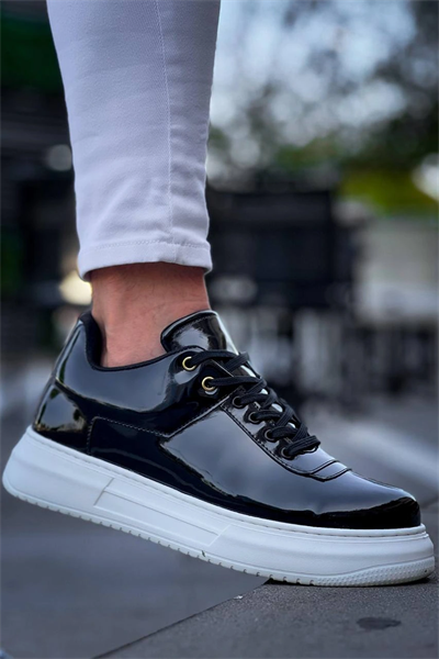 KB-X20 Kuback Siyah Rugan  Günlük Erkek Ayakkabı