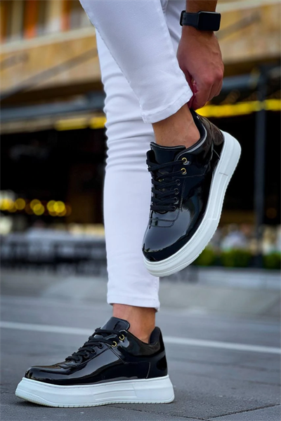 KB-X20 Kuback Siyah Rugan  Günlük Erkek Ayakkabı