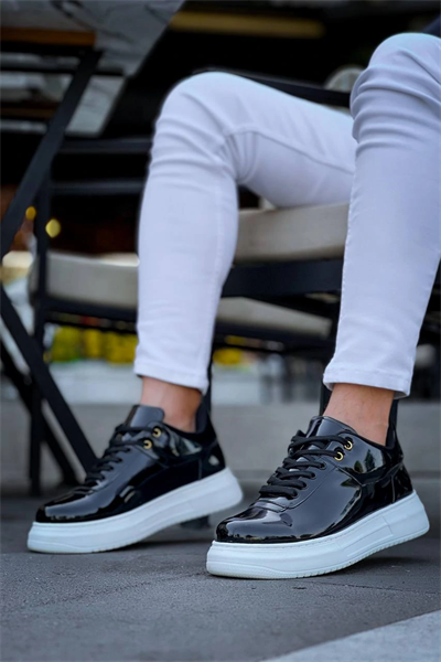 KB-X20 Kuback Siyah Rugan  Günlük Erkek Ayakkabı