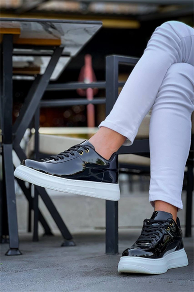 KB-X20 Kuback Siyah Rugan  Günlük Erkek Ayakkabı