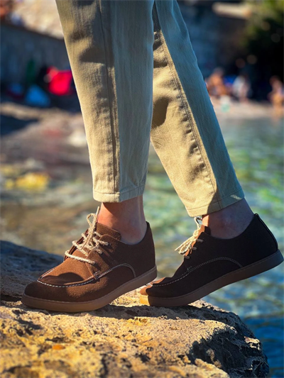 KB-X5 Kuback Kahve Süet Bağcıklı  Günlük Erkek Ayakkabı