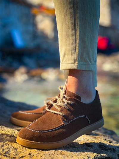 KB-X5 Kuback Kahve Süet Bağcıklı  Günlük Erkek Ayakkabı