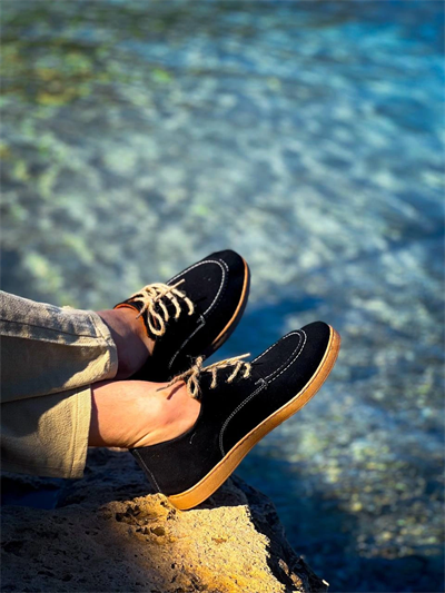 KB-X5 Kuback Siyah  Süet Bağcıklı  Günlük Erkek Ayakkabı