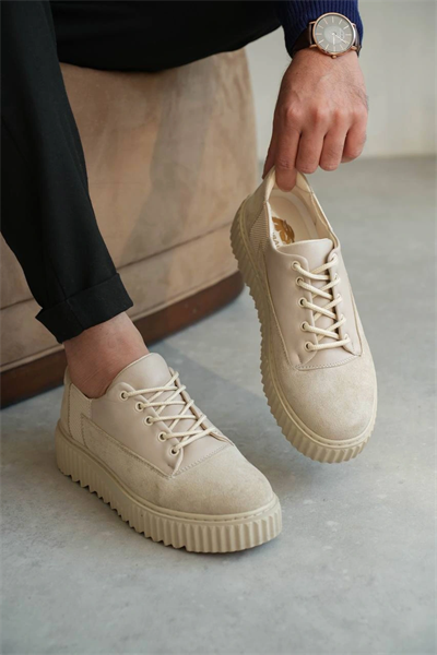 KB-X516 Kuback Bej Süet Günlük Erkek Ayakkabı