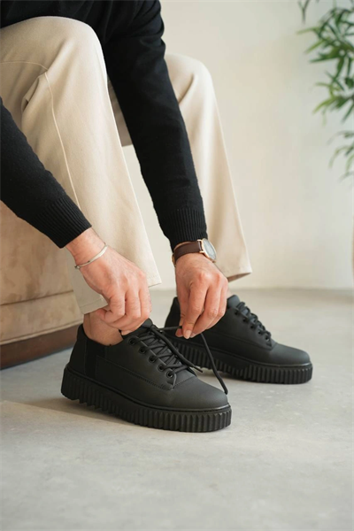 KB-X516 Kuback Kömür Cilt Günlük Erkek Ayakkabı