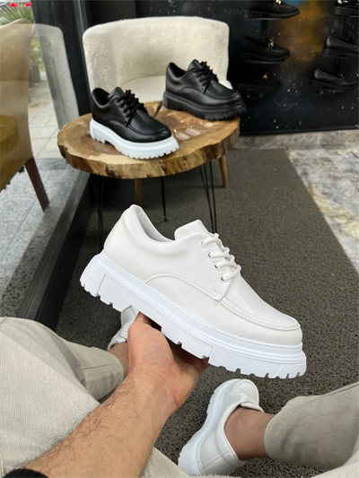 KB-X6 Kuback Beyaz Cilt Günlük Erkek Ayakkabı