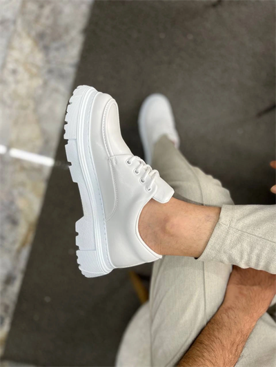 KB-X6 Kuback Beyaz Cilt Günlük Erkek Ayakkabı