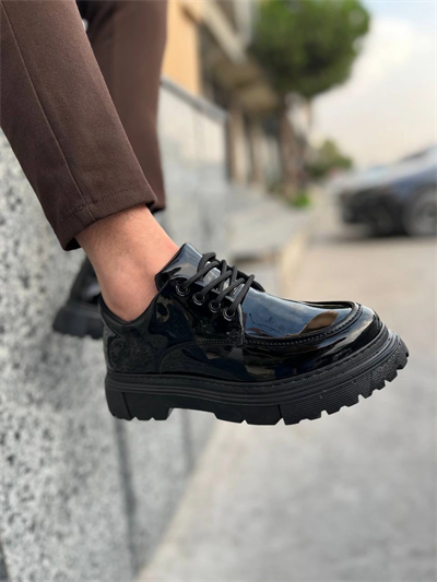 KB-X6 Kuback Kömür Rugan Günlük Erkek Ayakkabı