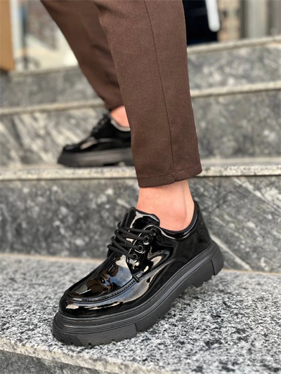 KB-X6 Kuback Kömür Rugan Günlük Erkek Ayakkabı