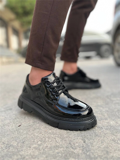 KB-X6 Kuback Kömür Rugan Günlük Erkek Ayakkabı