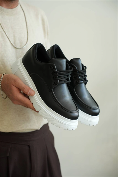 KB-X6 Kuback Siyah Cilt Günlük Erkek Ayakkabı