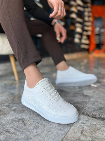 KB-X9 Kuback Beyaz Cilt Günlük Erkek Ayakkabı