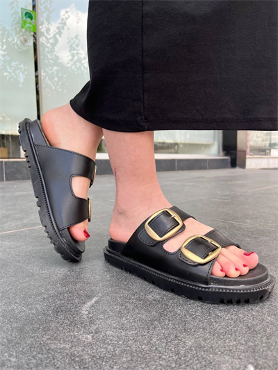 KBTX-1 Kuback Siyah Günlük Kadın Terlik