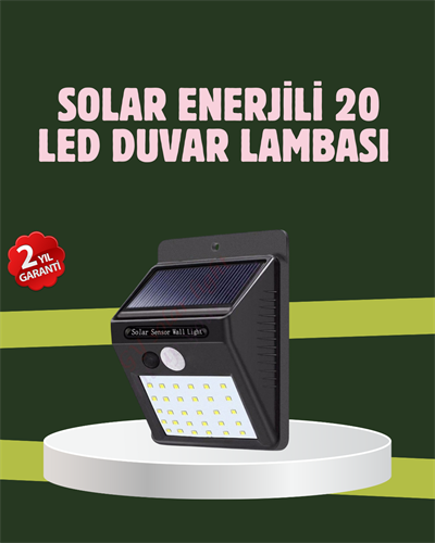 Kablo Gerektirmeyen Solar LED Bahçe ve Veranda Işığı