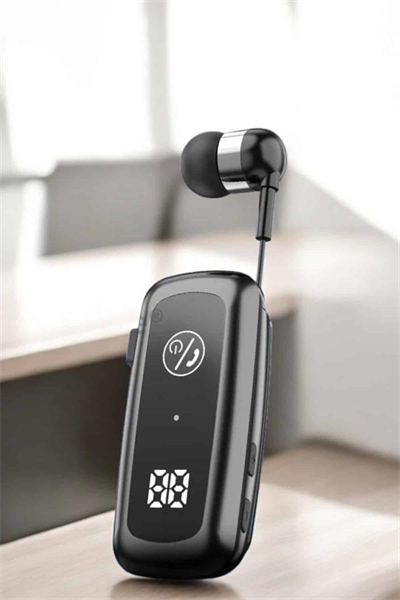 Kablolu Bluetooth Kulaklık Kulak İçi Stereo Mikrofonlu Dijital Göstergeli