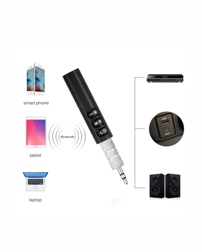 Kablolu Hoparlör ve Kulaklıklar İçin Bluetooth Adaptör | Mini Boy, Klipsli, Taşınabilir