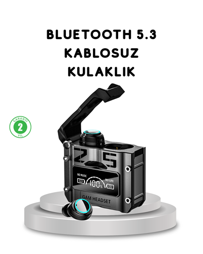 Kablosuz Bluetooth 5.3 Kulaklık – Aktif Gürültü Engelleme ve Gecikmesiz Oyun Modu