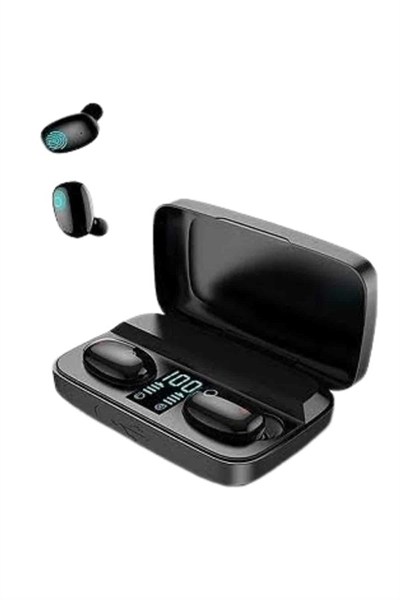 Kablosuz Bluetooth Kulaklık Android ve İOS Uyumlu Led Göstergeli Powerbankli