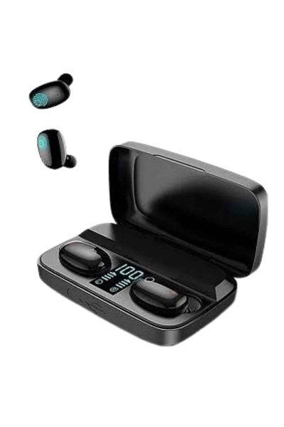 Kablosuz Bluetooth Kulaklık Android ve İOS Uyumlu Led Göstergeli Powerbankli