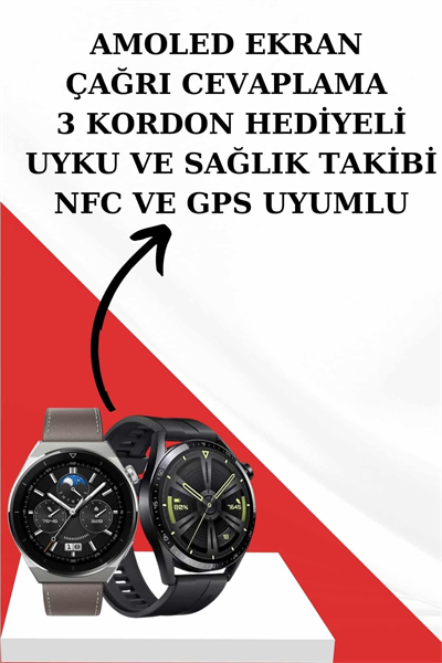 Kablosuz Bluetooth Kulaklık ve Kordon Hediyeli Akıllı Saat Nabız Ölçer Uzun Pil Ömrü