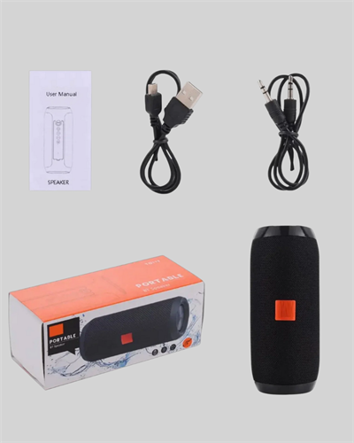 Kablosuz Hoparlör 12 Saat Çalma Süresi USB AUX TF Kart Destekli