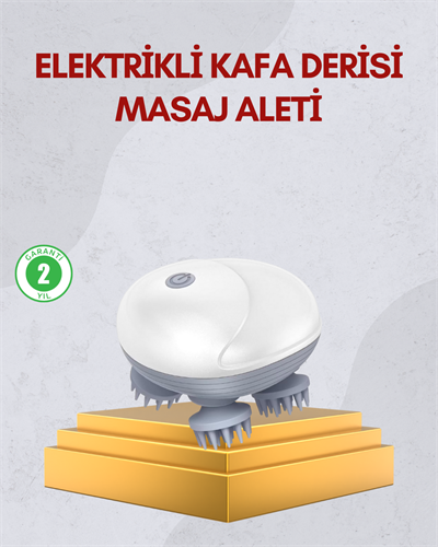 Kablosuz Kafa ve Vücut Masaj Aleti Taşınabilir Tasarım