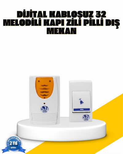 Kablosuz Kapı Zili Kolay Kurulumlu Modern Kullanım