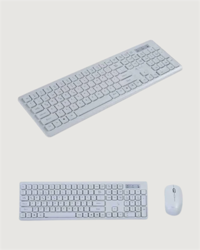 Kablosuz Klavye ve Mouse Seti - Ergonomik Tasarım, Sessiz Kullanım, Geniş Uyumluluk