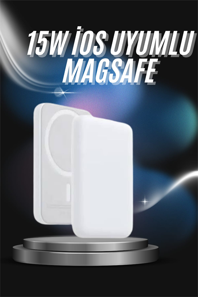 Kablosuz Magsafe Hızlı Şarj 5.000 mah Kablosuz Şarj Cihazı