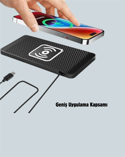 Kablosuz Manyetik Araç Şarj Pedi – Hızlı, Güvenli, Isınma Korumalı Tasarım