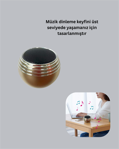 Kablosuz Mini Hoparlör Şarjlı TWS Destekli Kompakt Ses Sistemi