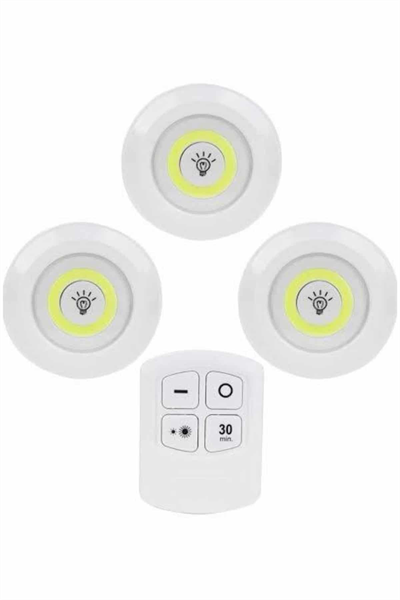 Kablosuz Pilli Işıldak  Masa Lambası Mutfak Tezgah Altı Banyo Dolabı Dolap İçi