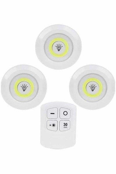 Kablosuz Pilli Işıldak  Masa Lambası Mutfak Tezgah Altı Banyo Dolabı Dolap İçi