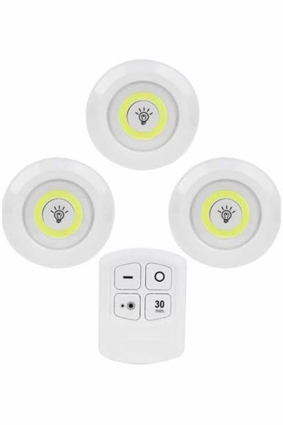 Kablosuz Pilli Işıldak  Masa Lambası Mutfak Tezgah Altı Banyo Dolabı Dolap İçi