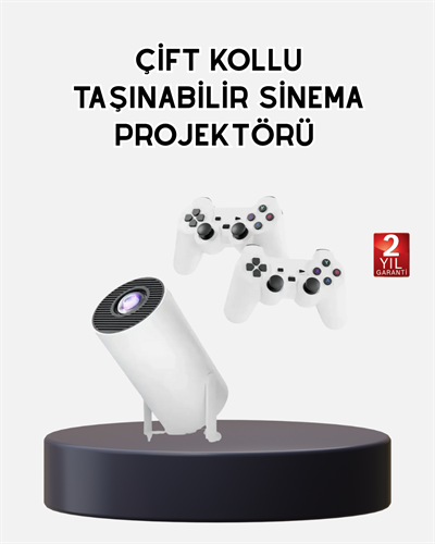 Kablosuz Projeksiyon Cihazı 4K Destekli HDMI USB Oyun Uyumlu