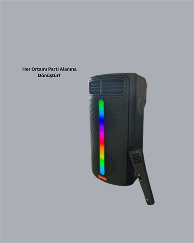Kablosuz RGB Işıklı Bluetooth Hoparlör | Ev, Parti ve Açık Hava Kullanımı