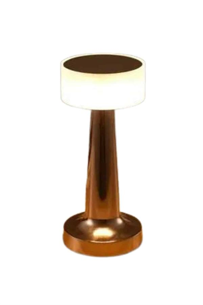 Kablosuz Renkli Masa ve Gece Lambası Altın Rengi Dokunmatik Led Lamba