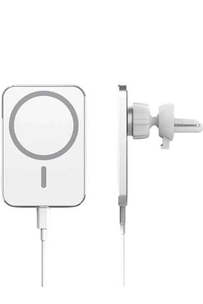 Kablosuz Şarj Aleti Magsafe Araç Içi Manyetik Şarj 15W İOS Uyumlu