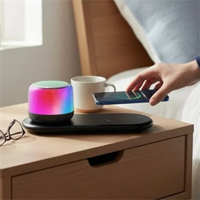 Kablosuz Şarj Standlı Bluetooth Hoparlör