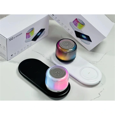 Kablosuz Şarj Standlı Bluetooth Hoparlör