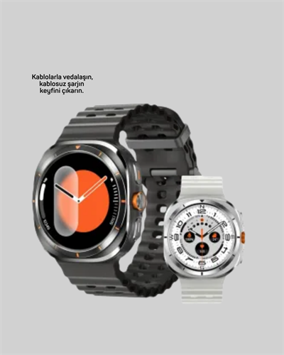Kablosuz Şarjlı Akıllı Saat Tüm Telefonlarla Uyumlu Çok Fonksiyonlu