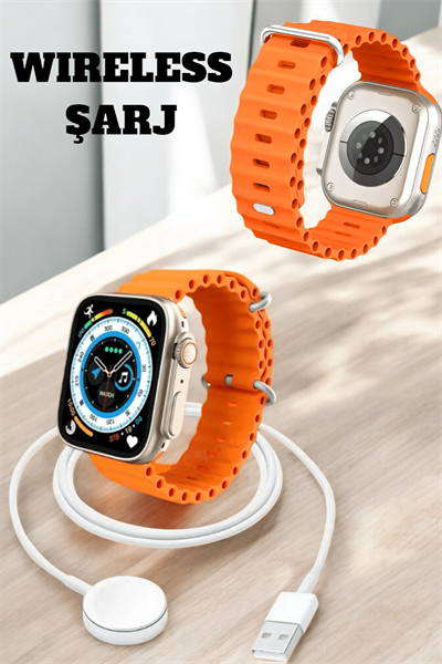 Kablosuz Şarjlı, Çağrı ve Müzik Kontrolü Sağlayan Akıllı Saat