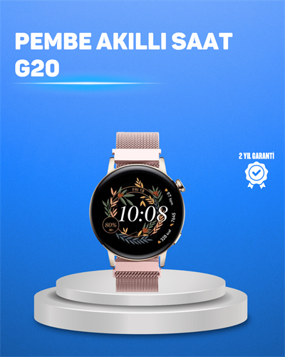 Kablosuz Şarjlı Tam Ekran Akıllı Saat – Türkçe Dil Desteği ve Uzun Pil Ömrü