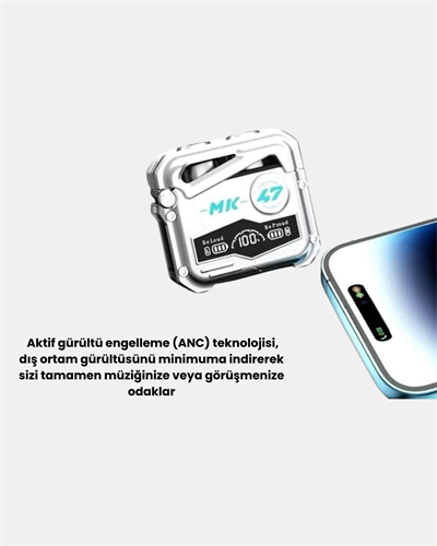 Kablosuz Spor Kulaklık – Düşük Gecikmeli Oyun Modu, Powerbank Şarj Kutusu