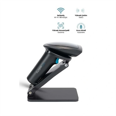 Kablosuz Standlı 1D/2D Barkod & Karekod Okuyucu
