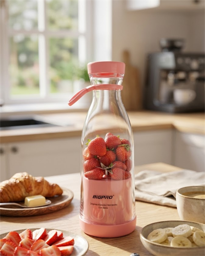 Kablosuz Taşınabilir Blender Smoothie Milkshake Hazırlama Tek Tuş Kullanım