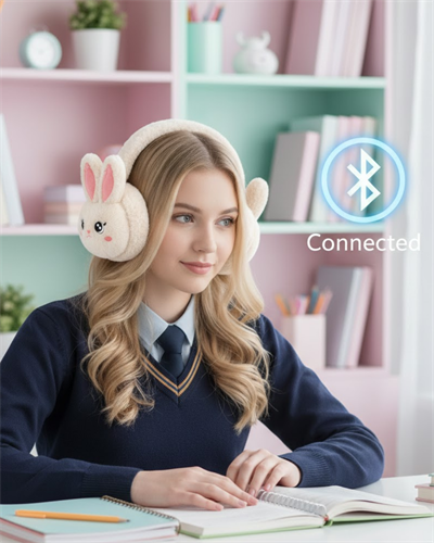 Kablosuz Tavşan Tasarımlı Bluetooth Kulaklık TF Kart Destekli