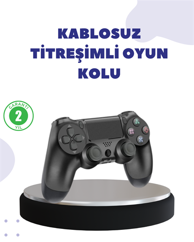 Kablosuz Titreşimli Oyun Kolu – Yüksek Hassasiyetli Analog Kontrol ve Ergonomik Tutma