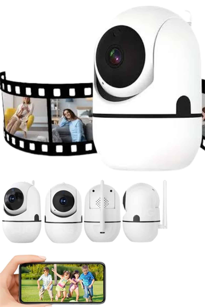 Kablosuz Wifi Destekli Akıllı Güvenlik Kamerası Hareket Sensörlü